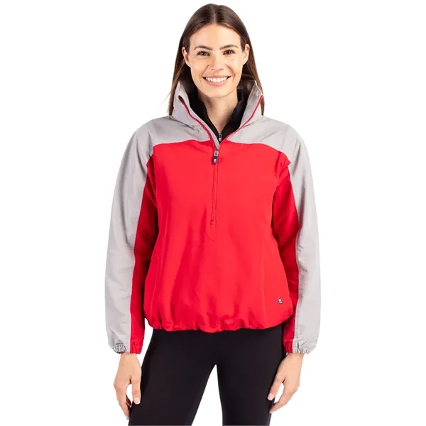 Women's anorak jacket with wind and water resistance, packable pouch, and... from ASI 47965 Cutter & Buck