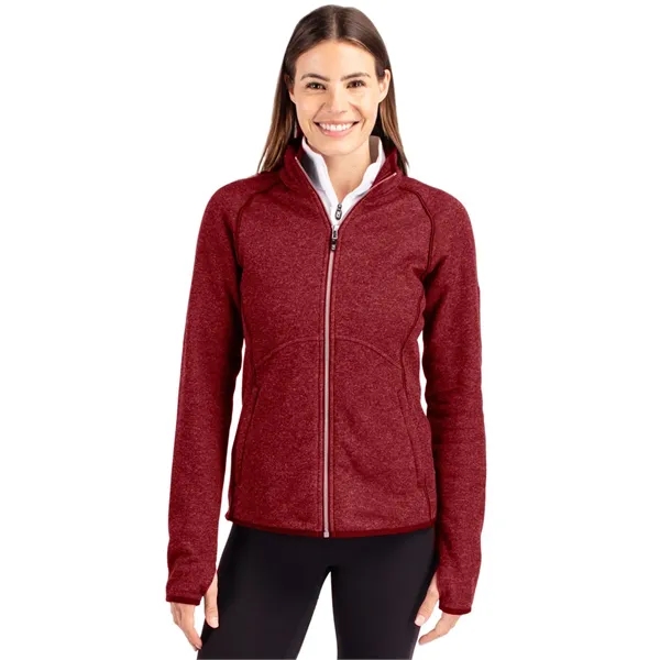 Women's jacket with a full-zip, brushed fleece interior, mock collar, pockets,... from ASI 47965 Cutter & Buck