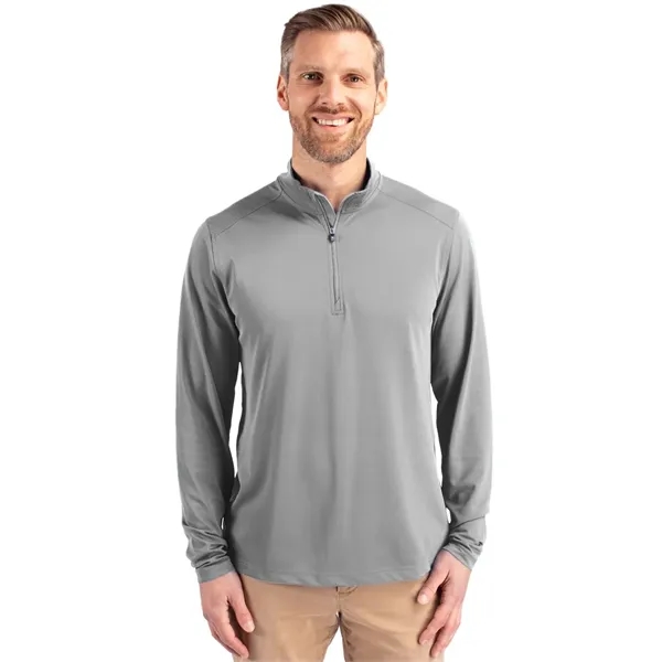 Men's sweatshirt with a quarter-zip, UPF25+ protection, moisture-wicking performance, and mock... from ASI 47965 Cutter & Buck