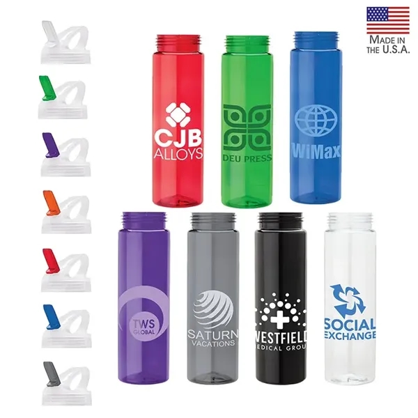 Newport 25 oz. PET Bottle with Flip Spout... from ASI 67866 Logomark/Valumark