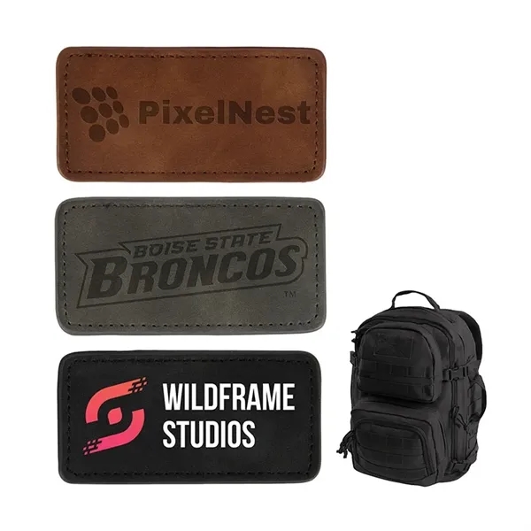 Leatherette Patch With Hook Backing... from ASI 67866 Logomark/Valumark