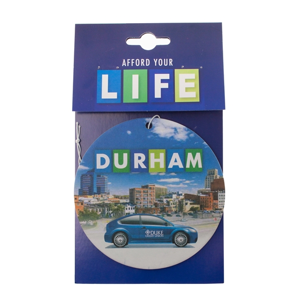 4" x 3.85" two sided paper custom air freshener with hanging... from ASI 52263 EMT / EMT EMT EASY