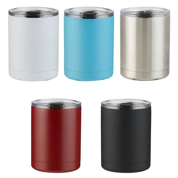 Low ball stainless steel tumbler with lid, 10 oz. plus 1... from ASI 37218 Athena Promo (tm)