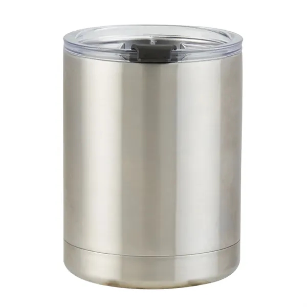 Low ball stainless steel tumbler with lid, 10 oz. plus 1... from ASI 37218 Athena Promo (tm)