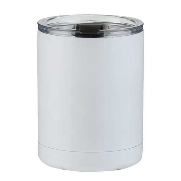 Low ball stainless steel tumbler with lid, 10 oz. plus 1... from ASI 37218 Athena Promo (tm)