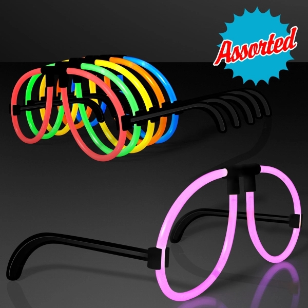 Blank or imprinted. Neon Glow Glasses- Assorted Colors.... from ASI 34194 ALightPromos / Alight Promotional Products