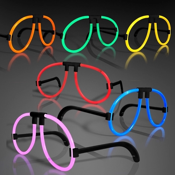 Blank or imprinted. Neon Glow Glasses- Assorted Colors.... from ASI 34194 ALightPromos / Alight Promotional Products