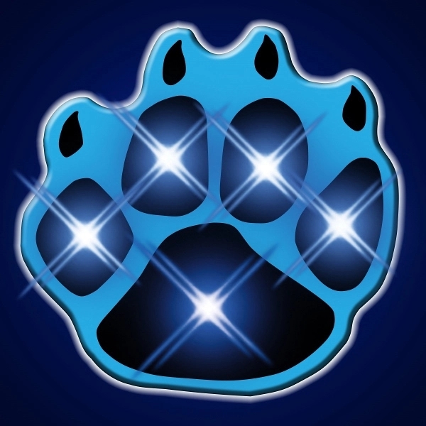 Blank or Imprinted flashing paw print body light pins with military... from ASI 34194 ALightPromos / Alight Promotional Products