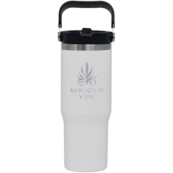 30 oz. travel tumbler made of stainless steel and copper vacuum... from ASI 71920 Moderne Glass Company Inc / Glass America®