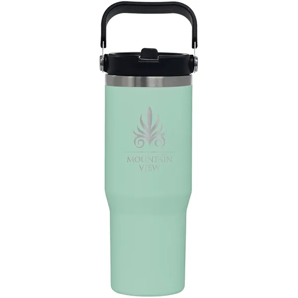 30 oz. travel tumbler made of stainless steel and copper vacuum... from ASI 71920 Moderne Glass Company Inc / Glass America®