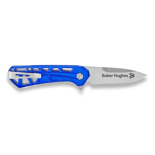 3.43" skeletal design, anodized aluminum handle. 2.43" Stainless-steel blade. Featuring a... from ASI 46170 Compass Industries Inc