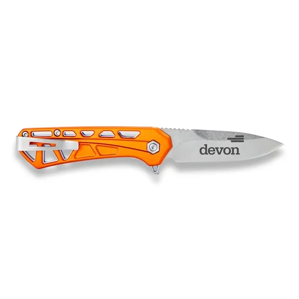 3.43" skeletal design, anodized aluminum handle. 2.43" Stainless-steel blade. Featuring a... from ASI 46170 Compass Industries Inc