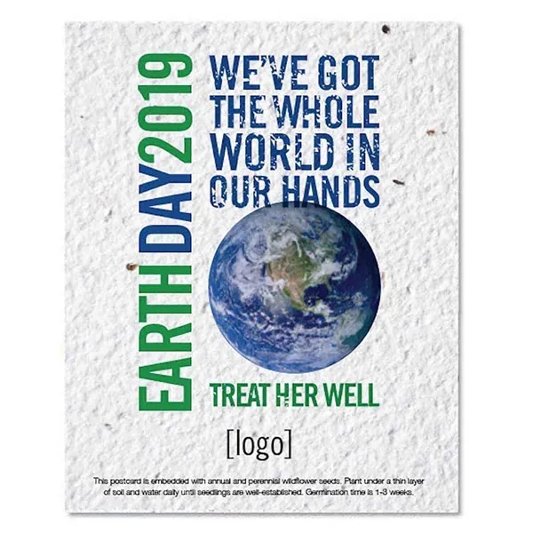 Earth Day seed paper post card.... from ASI 40646 Bloomin Promotions / Bloomin' Promotions™