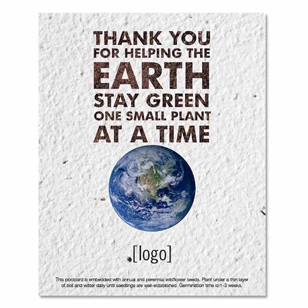 Earth Day seed paper post card.... from ASI 40646 Bloomin Promotions / Bloomin' Promotions™