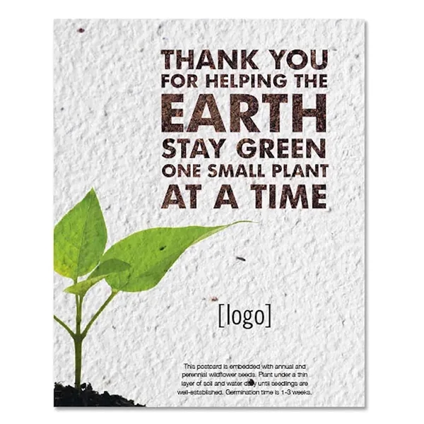 Earth Day seed paper post card.... from ASI 40646 Bloomin Promotions / Bloomin' Promotions™