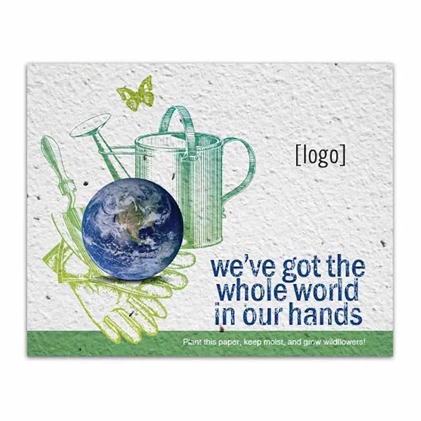 Earth Day seed paper post card.... from ASI 40646 Bloomin Promotions / Bloomin' Promotions™