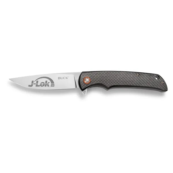 A Buck Pocket knife that combines a full length flat grind... from ASI 46170 Compass Industries Inc