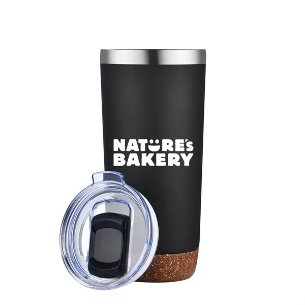 Audrey 22oz vacuum tumbler with cork bottom.  18/8 stainless steel... from ASI 90859 Tempo Industries Inc