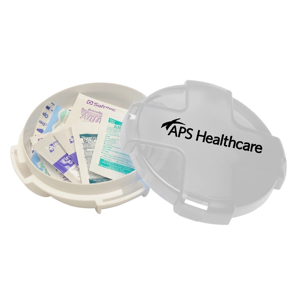 The water-resistant travel first aid kit includes bandages, adhesive pads, burn... from ASI 52840 Evans Manufacturing