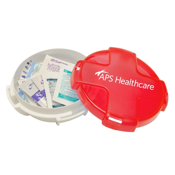 The water-resistant travel first aid kit includes bandages, adhesive pads, burn... from ASI 52840 Evans Manufacturing
