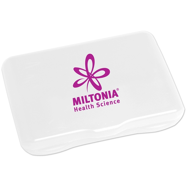 First aid kit with 4 latex free bandages, 3 hand sanitizer... from ASI 52840 Evans Manufacturing