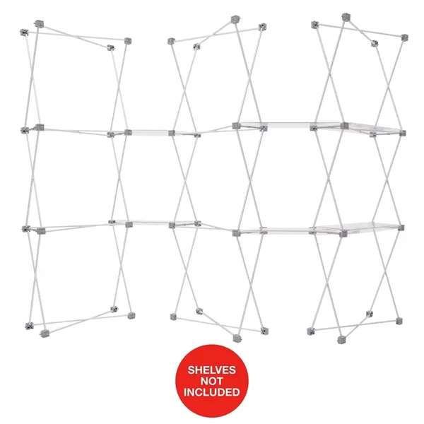 Set of three Deluxe GeoMetrix Serpentine display frames with carrying cases.... from ASI 87188 Showdown Displays