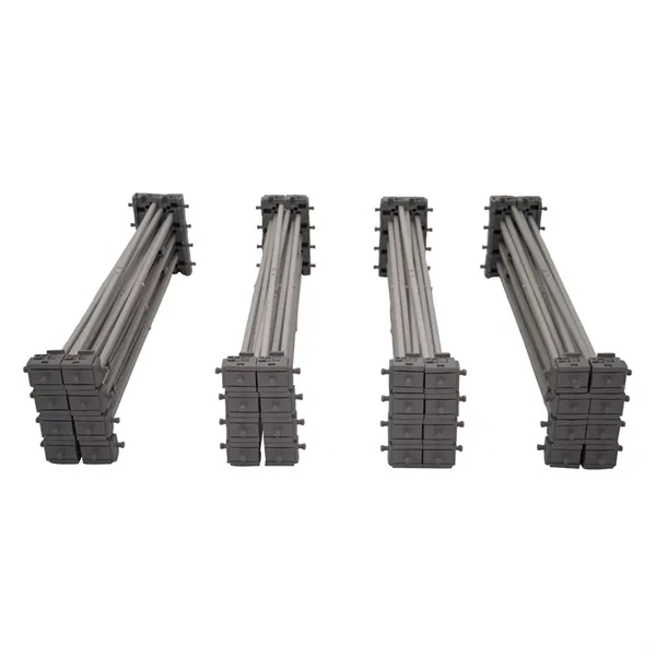 Deluxe GeoMetrix tower hardware with four 3-quad frames and four carrying... from ASI 87188 Showdown Displays