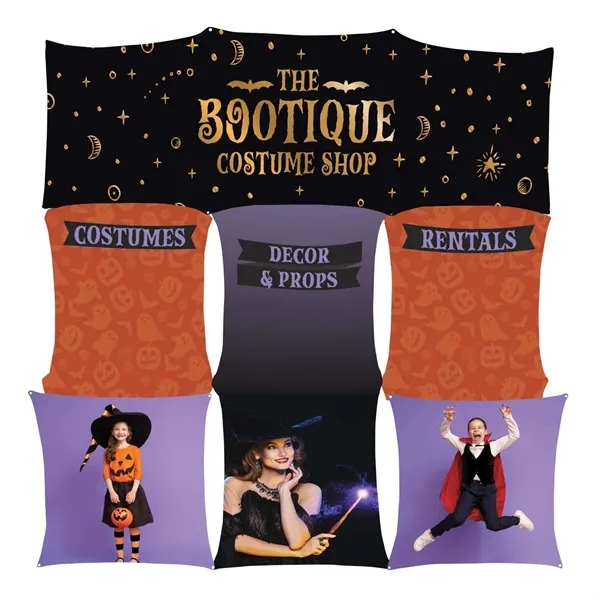 9-quad double-knit polyester graphic set for GeoMetrix display system.... from ASI 87188 Showdown Displays