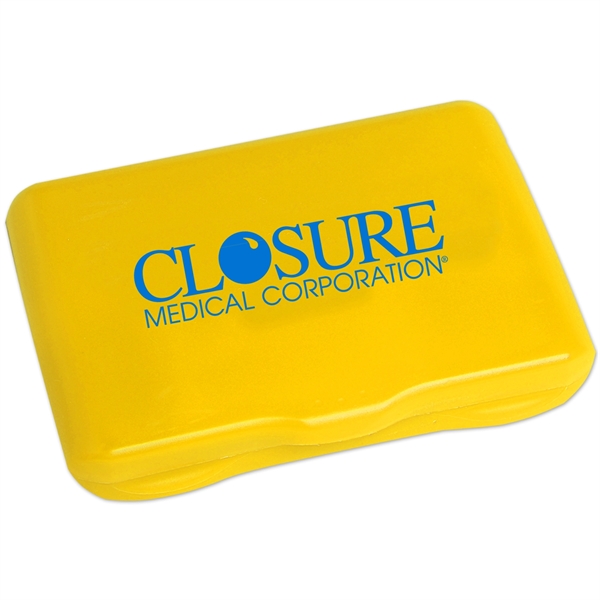 First Aid Kit holds latex-free bandages, adhesive pad, antiseptic towelettes, first... from ASI 52840 Evans Manufacturing