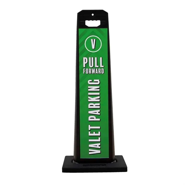 17.625" x 44.75" x 14.5" plastic two-sided A-frame parking pylon with... from ASI 87188 Showdown Displays