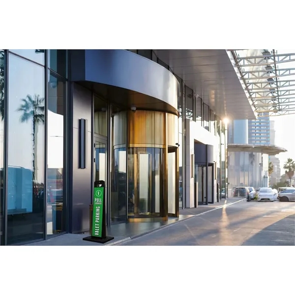 17.625" x 44.75" x 14.5" plastic two-sided A-frame parking pylon with... from ASI 87188 Showdown Displays