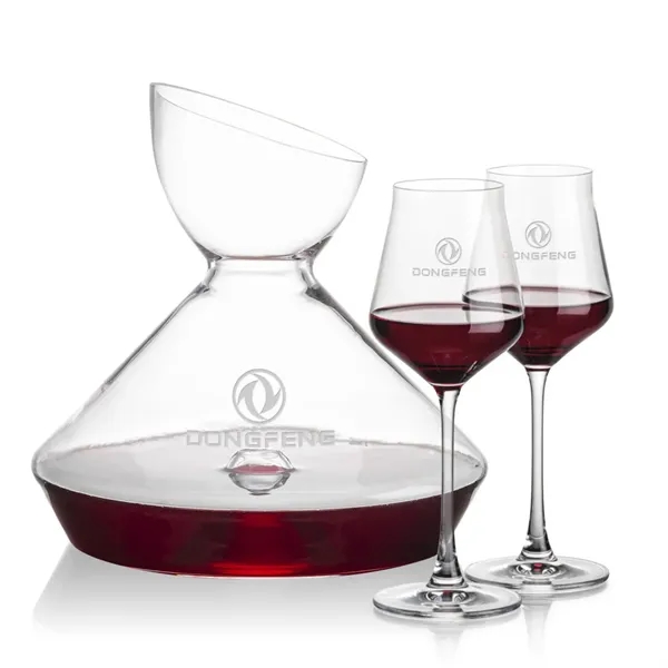 The Woodbury Carafe and wine glasses set will make a statement... from ASI 84592 St Regis Group