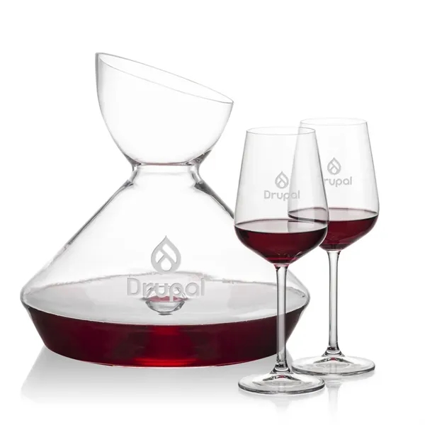 The Woodbury Carafe and wine glasses set will make a statement... from ASI 84592 St Regis Group