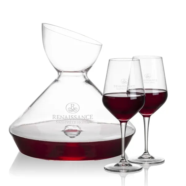 The Woodbury Carafe and wine glasses set will make a statement... from ASI 84592 St Regis Group