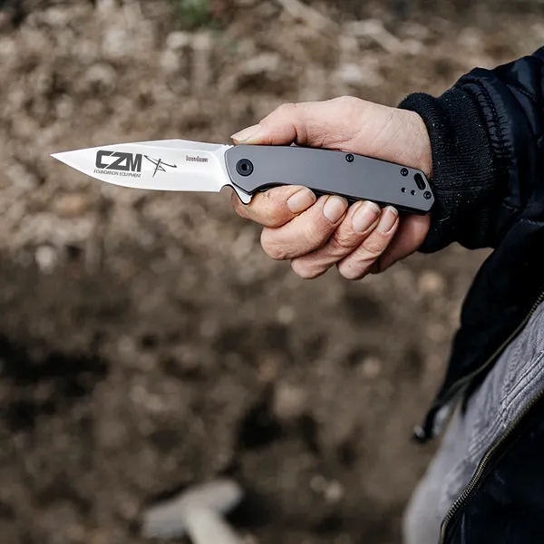 3.75" Glass-filled nylon handle. 2.75" stainless-steel blade with a stonewashed finish.... from ASI 46170 Compass Industries Inc