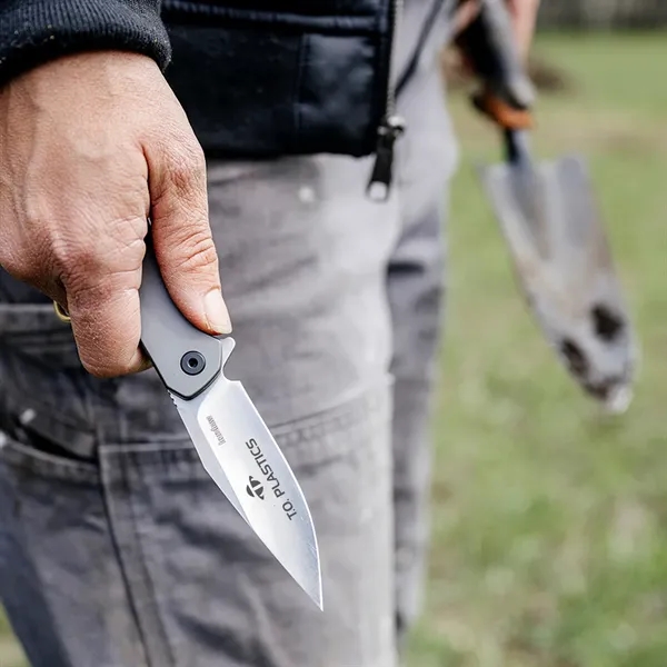 3.75" Glass-filled nylon handle. 2.75" stainless-steel blade with a stonewashed finish.... from ASI 46170 Compass Industries Inc