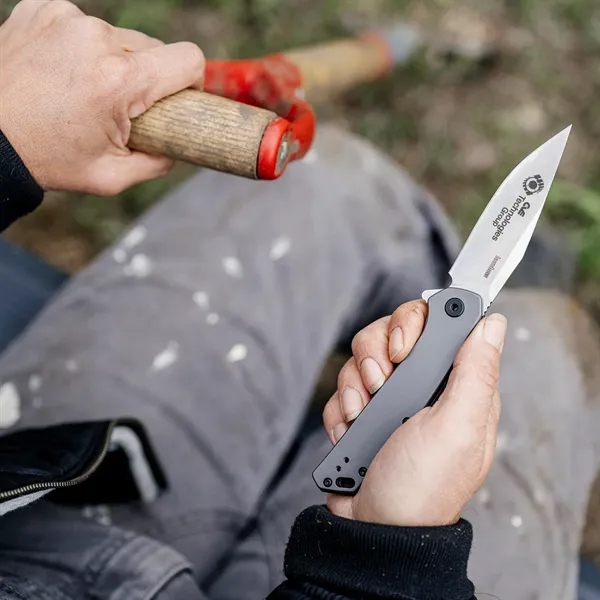 3.75" Glass-filled nylon handle. 2.75" stainless-steel blade with a stonewashed finish.... from ASI 46170 Compass Industries Inc