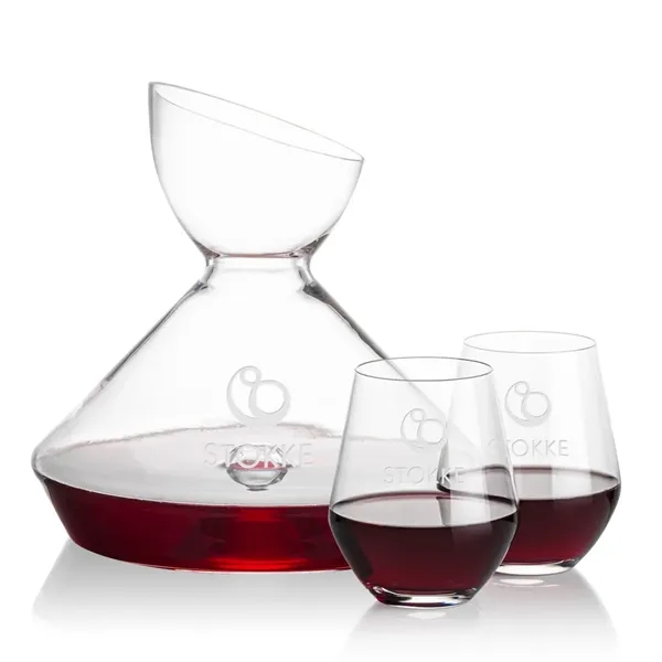The Woodbury Carafe and wine glasses set will make a statement... from ASI 84592 St Regis Group