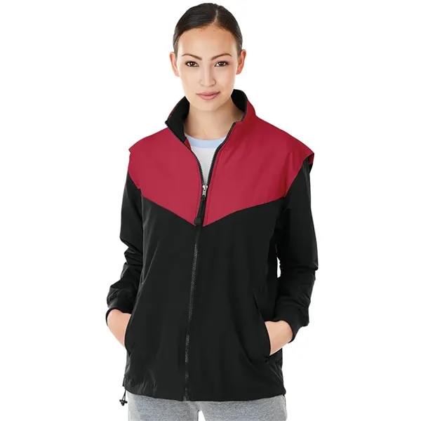 Wind and water-resistant TechLyte nylon jacket that's lined with mesh and... from ASI 44620 Charles River Apparel