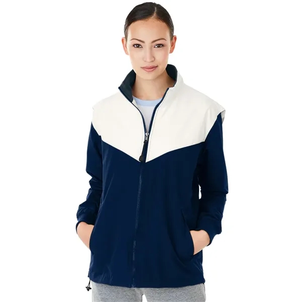 Wind and water-resistant TechLyte nylon jacket that's lined with mesh and... from ASI 44620 Charles River Apparel