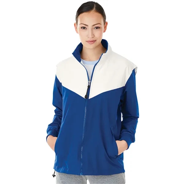 Wind and water-resistant TechLyte nylon jacket that's lined with mesh and... from ASI 44620 Charles River Apparel