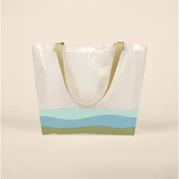 Two-handled tote with a gusset that measures 19" x 14" x... from ASI 74710 Numo