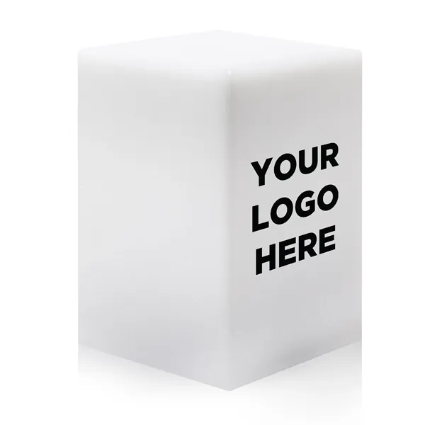 This versatile 4" x 4" x 5 1/2" light-up cube is... from ASI 42016 Brighter Promotions Inc