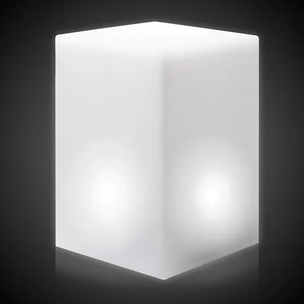This versatile 4" x 4" x 5 1/2" light-up cube is... from ASI 42016 Brighter Promotions Inc