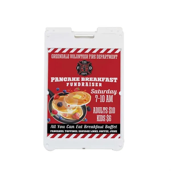 A-frame with single-sided signboard, plastic construction and carry handle.... from ASI 87188 Showdown Displays