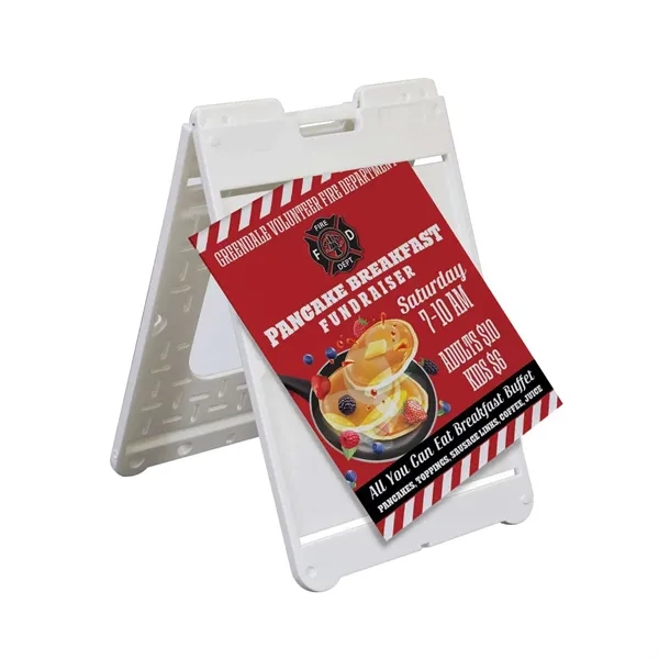 A-frame with single-sided signboard, plastic construction and carry handle.... from ASI 87188 Showdown Displays