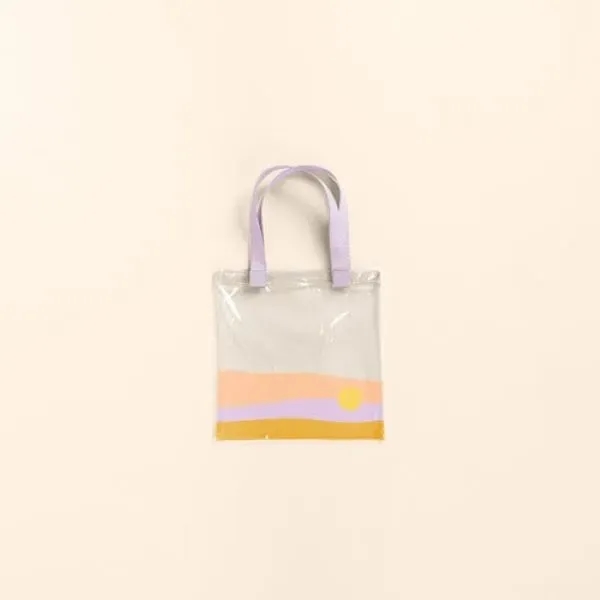 Small, youth-size, flat clear vinyl tote bag with 2 handles.... from ASI 74710 Numo