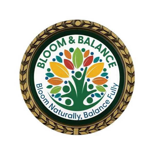 1.75" die cast zinc alloy challenge coin with wreath border and... from ASI 52263 EMT / EMT EMT EASY