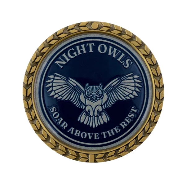 1.75" die cast zinc alloy challenge coin with wreath border and... from ASI 52263 EMT / EMT EMT EASY