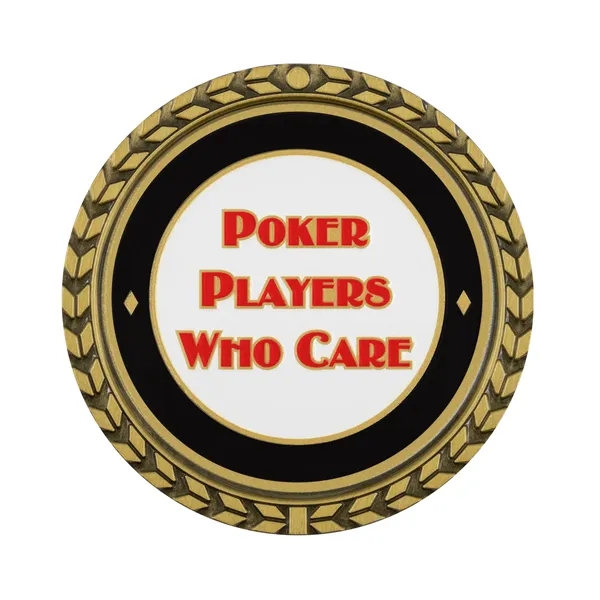 1.75" die cast zinc alloy challenge coin with wreath border and... from ASI 52263 EMT / EMT EMT EASY